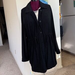 Torrid Sparkling Black Knit Jacket Sz 3